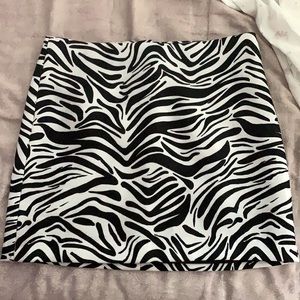 ZEBRA MINI SKIRT